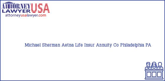 Telephone, Address and other contact data of Michael Sherman, Philadelphia, PA, USA