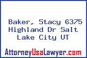 Baker, Stacy 6375 Highland Dr Salt Lake City UT