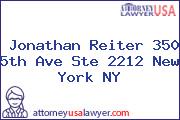 Jonathan Reiter 350 5th Ave Ste 2212 New York NY