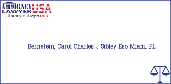 Telephone, Address and other contact data of Bernstein, Carol, Miami, FL, USA