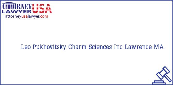 Telephone, Address and other contact data of Leo Pukhovitsky, Lawrence, MA, USA
