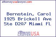 Bernstein, Carol 1925 Brickell Ave Ste D207 Miami FL