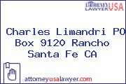 Charles Limandri PO Box 9120 Rancho Santa Fe CA