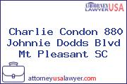Charlie Condon 880 Johnnie Dodds Blvd Mt Pleasant SC