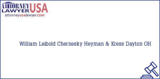 Telephone, Address and other contact data of William Leibold, Dayton, OH, USA