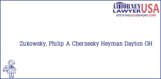 Telephone, Address and other contact data of Zukowsky, Philip A, Dayton, OH, USA