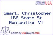 Smart, Christopher 159 State St Montpelier VT