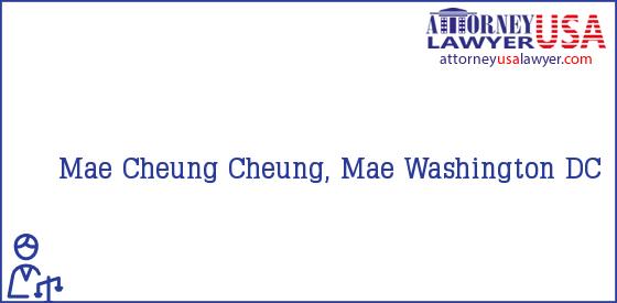 Telephone, Address and other contact data of Mae Cheung, Washington, DC, USA