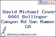 David Michael Cover 6001 Bollinger Canyon Rd San Ramon CA