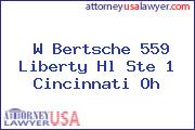 W Bertsche 559 Liberty Hl Ste 1 Cincinnati Oh