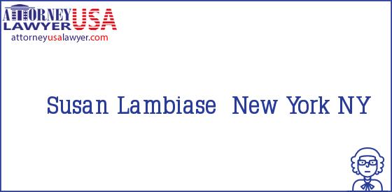 Telephone, Address and other contact data of Susan Lambiase, New York, NY, USA
