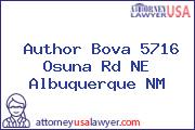 Author Bova 5716 Osuna Rd NE Albuquerque NM