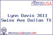 Lynn Davis 3611 Swiss Ave Dallas TX