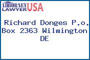 Richard Donges P.o. Box 2363 Wilmington DE