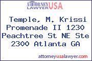 Temple, M. Krissi Promenade II 1230 Peachtree St NE Ste 2300 Atlanta GA