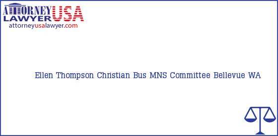 Telephone, Address and other contact data of Ellen Thompson, Bellevue, WA, USA