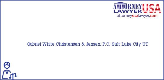 Telephone, Address and other contact data of Gabriel White, Salt Lake City, UT, USA