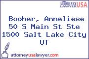 Booher, Anneliese 50 S Main St Ste 1500 Salt Lake City UT