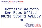 Hertzler-Walters Ken Post Office 66738 SCOTTS VALLEY CA