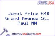 Janet Price 649 Grand Avenue St. Paul MN
