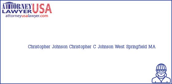 Telephone, Address and other contact data of Christopher Johnson, West Springfield, MA, USA