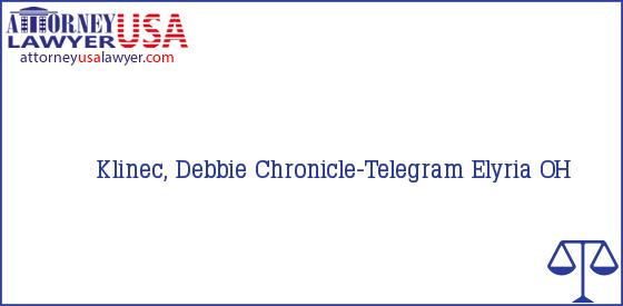 Telephone, Address and other contact data of Klinec, Debbie, Elyria, OH, USA