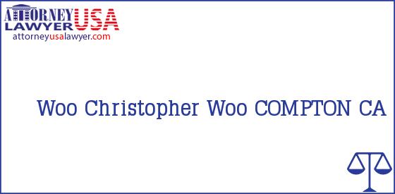 Telephone, Address and other contact data of Woo, COMPTON, CA, USA