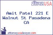 Amit Patel 221 E Walnut St Pasadena CA