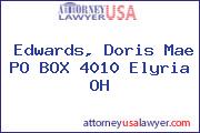 Edwards, Doris Mae PO BOX 4010 Elyria OH