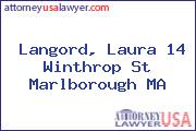 Langord, Laura 14 Winthrop St Marlborough MA