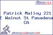 Patrick Malloy 221 E Walnut St Pasadena CA