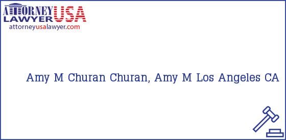 Telephone, Address and other contact data of Amy M Churan, Los Angeles, CA, USA