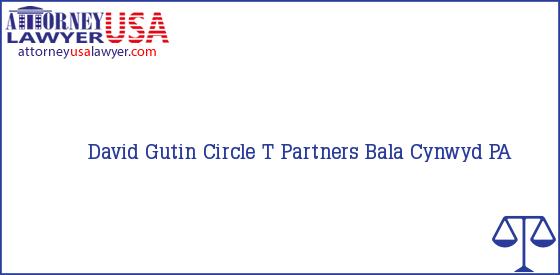 Telephone, Address and other contact data of David Gutin, Bala Cynwyd, PA, USA