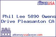 Phil Lee 5890 Owens Drive Pleasanton CA