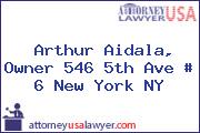 Arthur Aidala, Owner 546 5th Ave # 6 New York NY