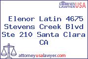 Elenor Latin 4675 Stevens Creek Blvd Ste 210 Santa Clara CA