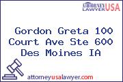 Gordon Greta 100 Court Ave Ste 600 Des Moines IA