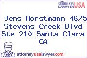 Jens Horstmann 4675 Stevens Creek Blvd Ste 210 Santa Clara CA