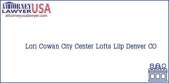 Telephone, Address and other contact data of Lori Cowan, Denver, CO, USA