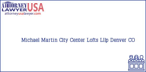 Telephone, Address and other contact data of Michael Martin, Denver, CO, USA