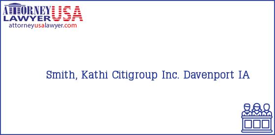 Telephone, Address and other contact data of Smith, Kathi, Davenport, IA, USA