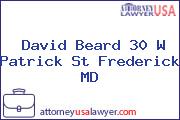 David Beard 30 W Patrick St Frederick MD
