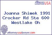 Joanna Shimek 1991 Crocker Rd Ste 600 Westlake Oh