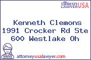 Kenneth Clemons 1991 Crocker Rd Ste 600 Westlake Oh