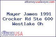 Mayer James 1991 Crocker Rd Ste 600 Westlake Oh