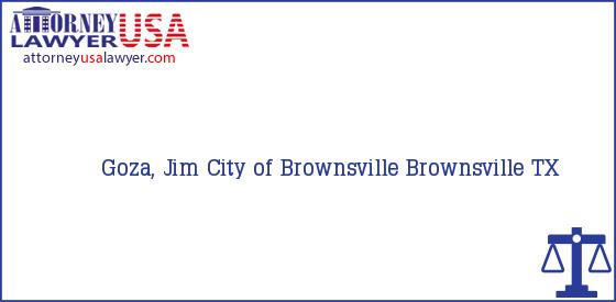 Telephone, Address and other contact data of Goza, Jim, Brownsville, TX, USA