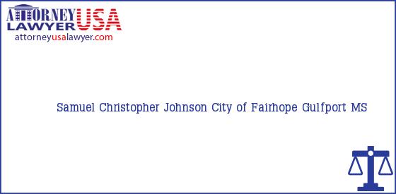 Telephone, Address and other contact data of Samuel Christopher Johnson, Gulfport, MS, USA