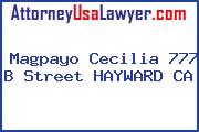 Magpayo Cecilia 777 B Street HAYWARD CA