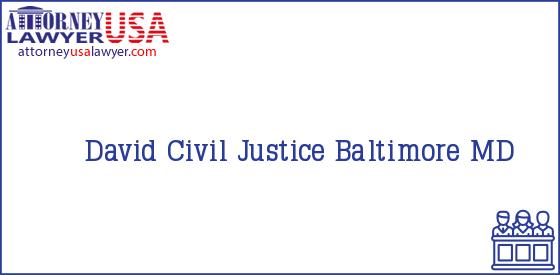 Telephone, Address and other contact data of David, Baltimore, MD, USA