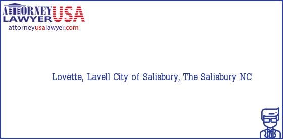 Telephone, Address and other contact data of Lovette, Lavell, Salisbury, NC, USA